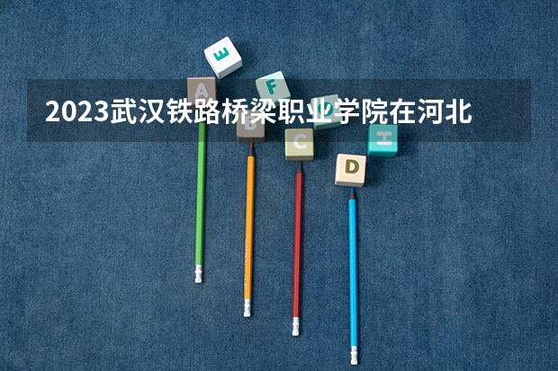 2023武汉铁路桥梁职业学院在河北高考专业招生计划人数是多少