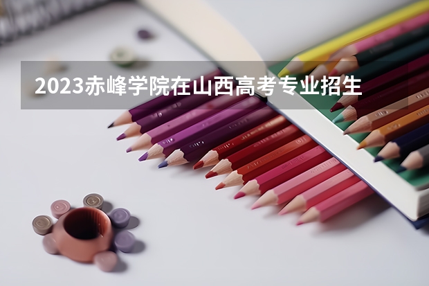 2023赤峰学院在山西高考专业招生计划人数是多少