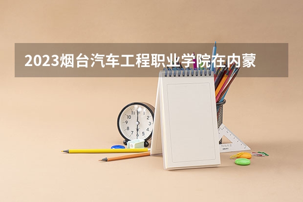 2023烟台汽车工程职业学院在内蒙古高考专业招生计划人数是多少
