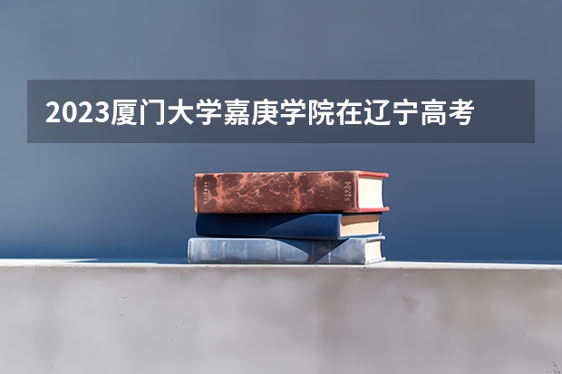 2023厦门大学嘉庚学院在辽宁高考专业招生计划人数是多少