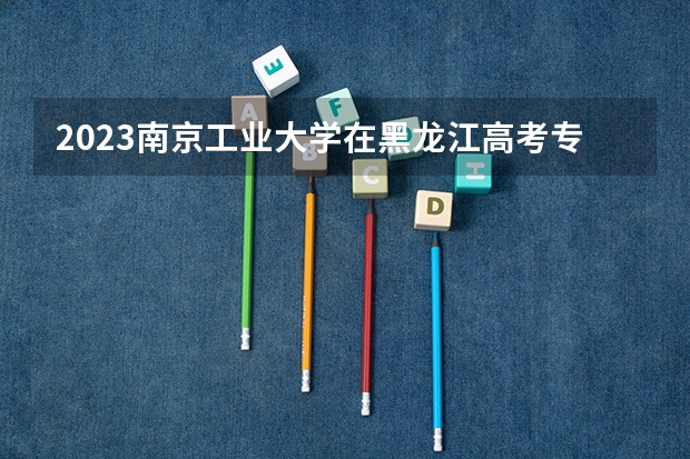 2023南京工业大学在黑龙江高考专业招生计划人数是多少