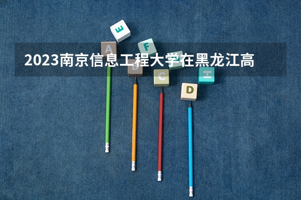 2023南京信息工程大学在黑龙江高考专业招生计划人数是多少