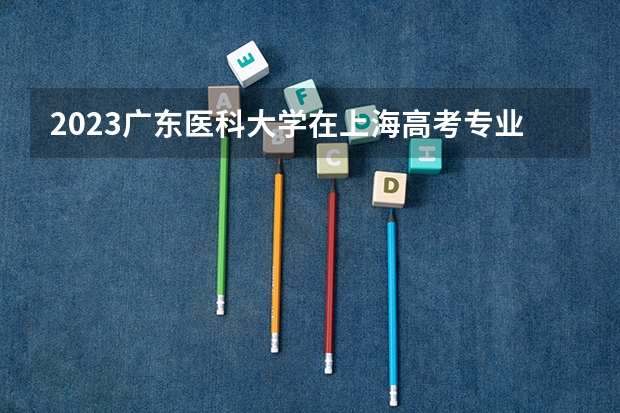 2023广东医科大学在上海高考专业招生计划人数是多少