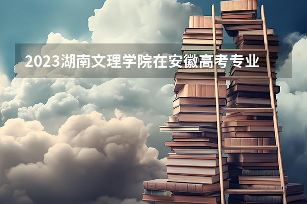 2023湖南文理学院在安徽高考专业招生计划人数是多少