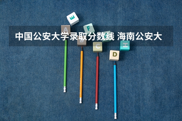 中国公安大学录取分数线 海南公安大学录取分数线