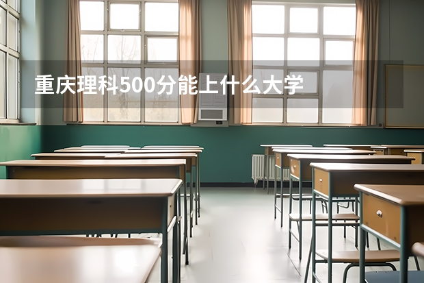 重庆理科500分能上什么大学