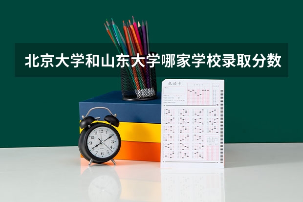 北京大学和山东大学哪家学校录取分数低