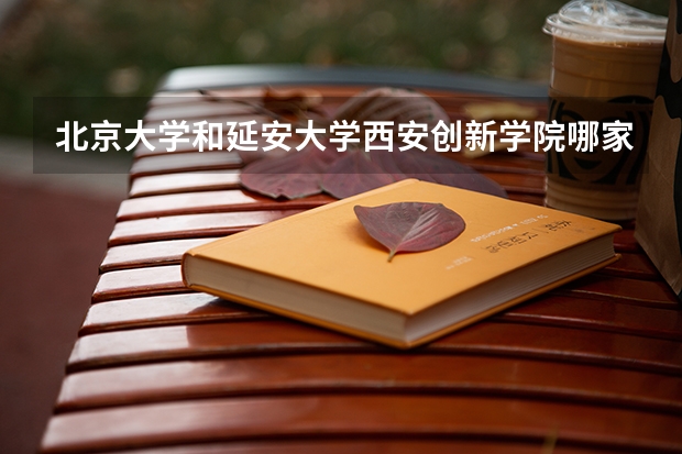 北京大学和延安大学西安创新学院哪家学校录取分数低