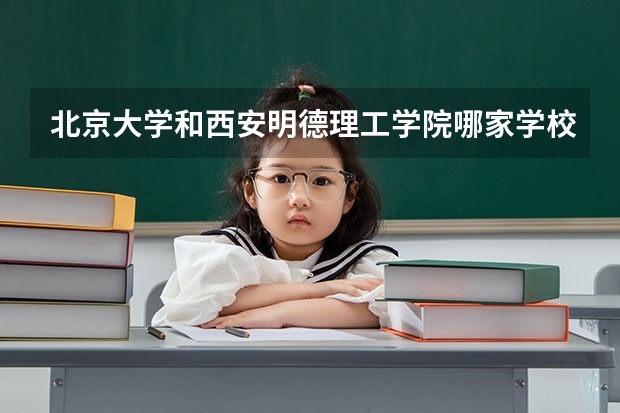 北京大学和西安明德理工学院哪家学校录取分数低