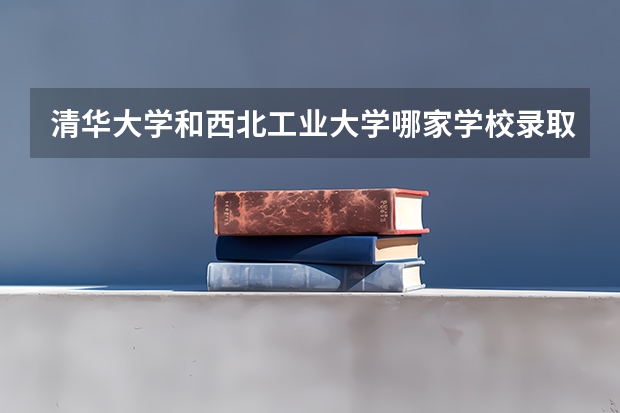 清华大学和西北工业大学哪家学校录取分数低