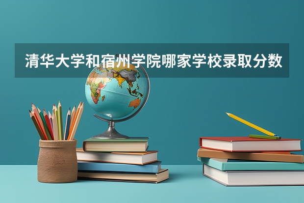 清华大学和宿州学院哪家学校录取分数低