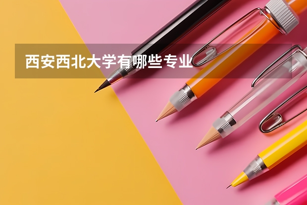 西安西北大学有哪些专业