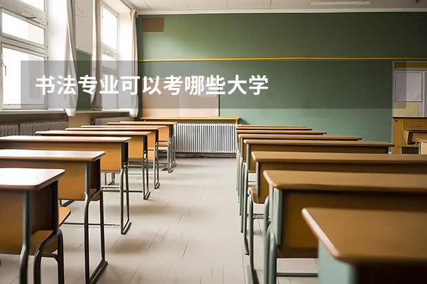 书法专业可以考哪些大学