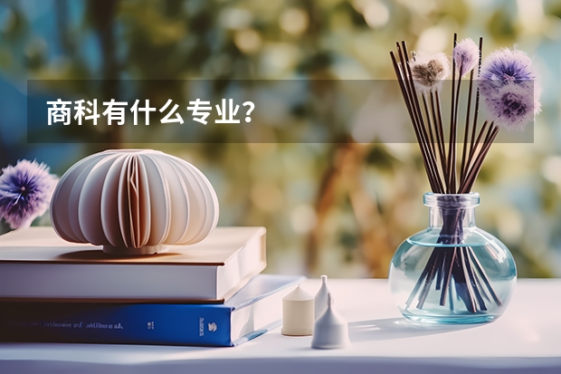 商科有什么专业？
