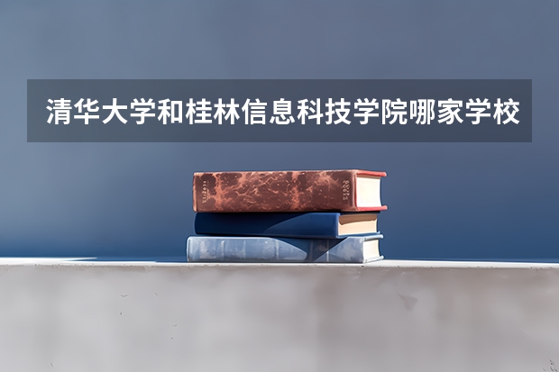 清华大学和桂林信息科技学院哪家学校录取分数低