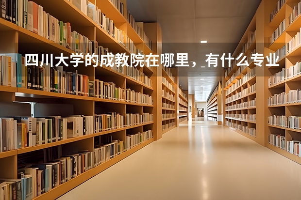 四川大学的成教院在哪里，有什么专业？