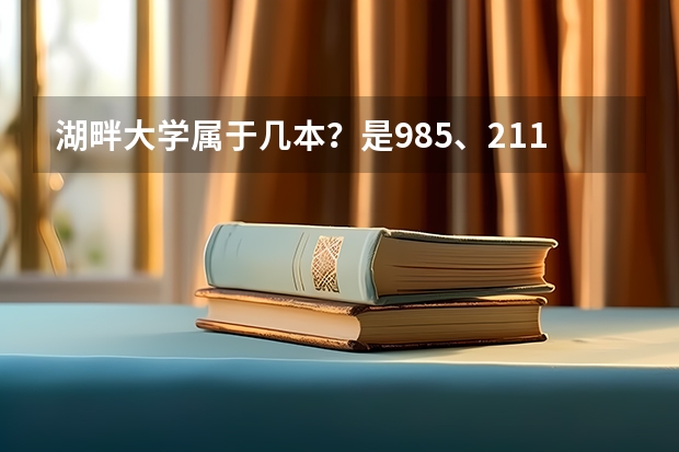 湖畔大学属于几本？是985、211吗？