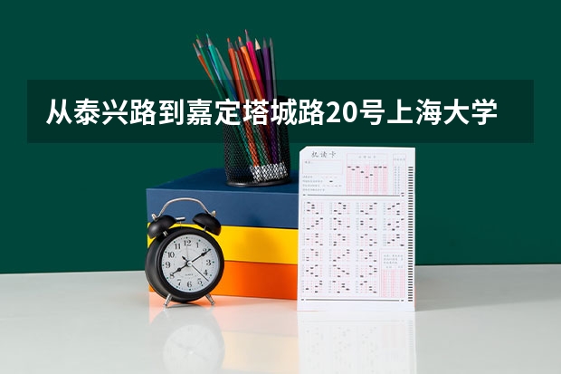 从泰兴路到嘉定塔城路20号上海大学悉尼商学院自驾车怎么走