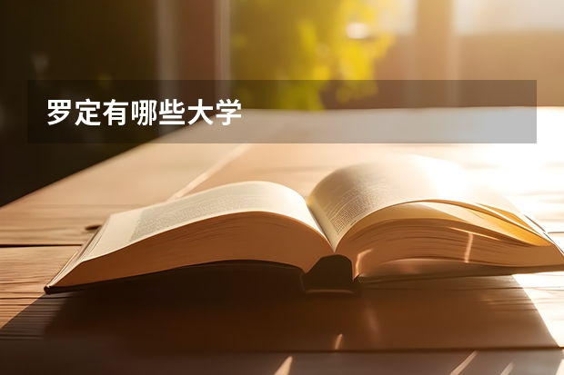 罗定有哪些大学