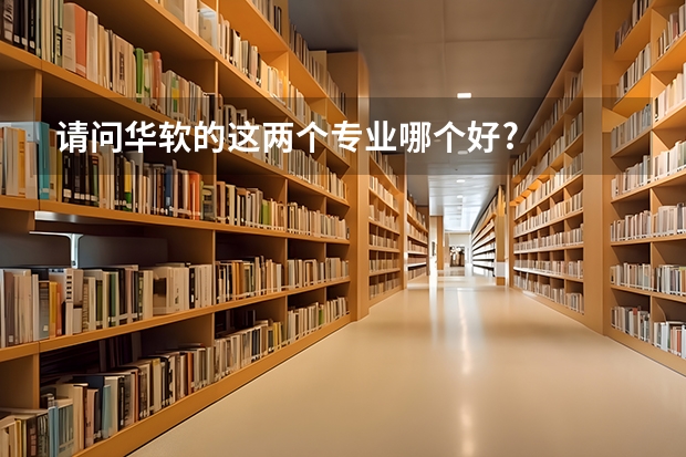 请问华软的这两个专业哪个好?