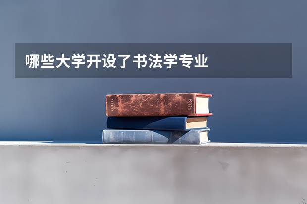 哪些大学开设了书法学专业