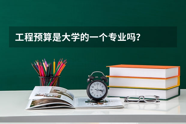 工程预算是大学的一个专业吗?