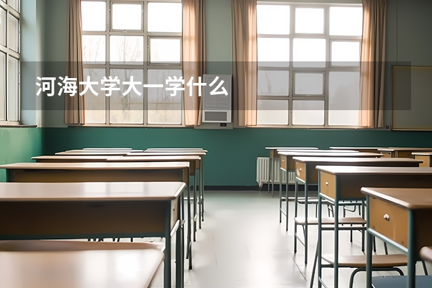 河海大学大一学什么