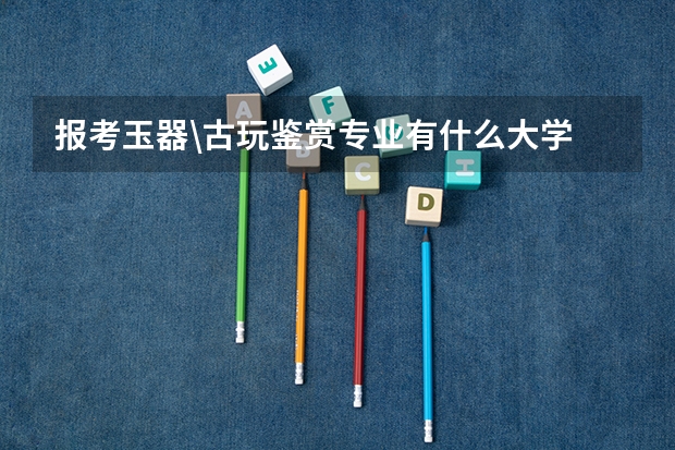 报考玉器\古玩鉴赏专业有什么大学