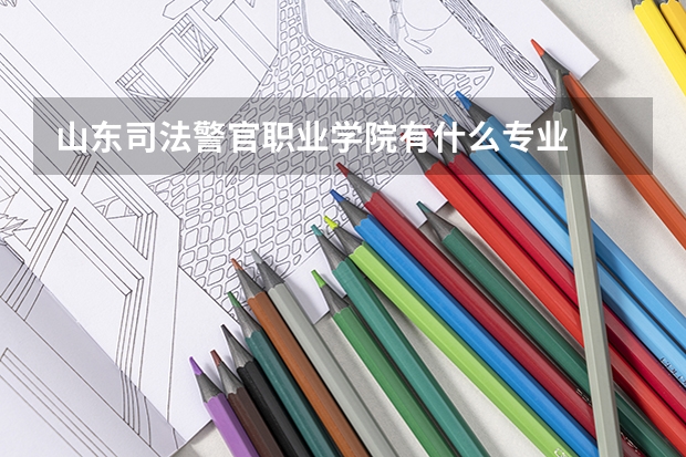 山东司法警官职业学院有什么专业