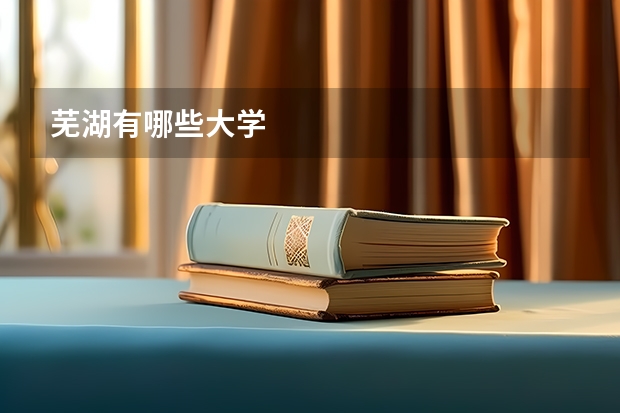 芜湖有哪些大学