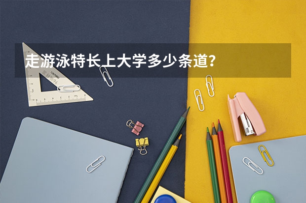 走游泳特长上大学多少条道？