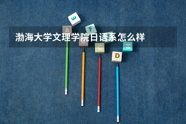 渤海大学文理学院日语系怎么样