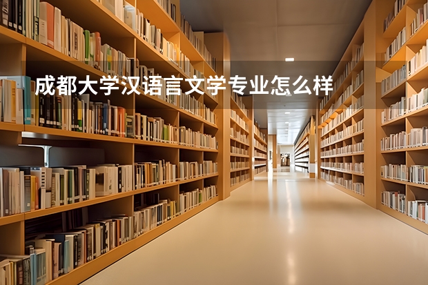成都大学汉语言文学专业怎么样