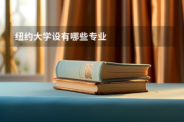 纽约大学设有哪些专业