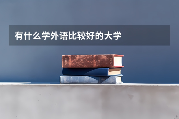 有什么学外语比较好的大学