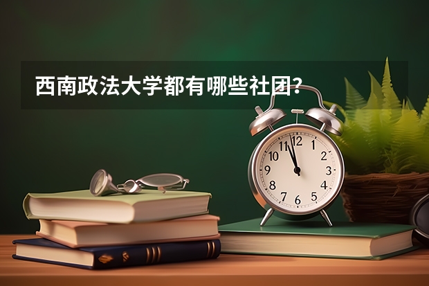 西南政法大学都有哪些社团？