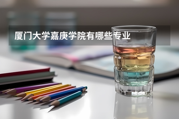 厦门大学嘉庚学院有哪些专业