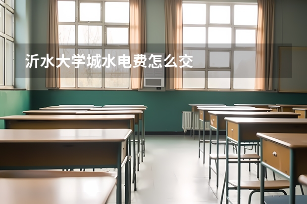 沂水大学城水电费怎么交