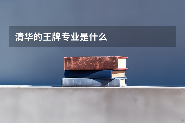 清华的王牌专业是什么