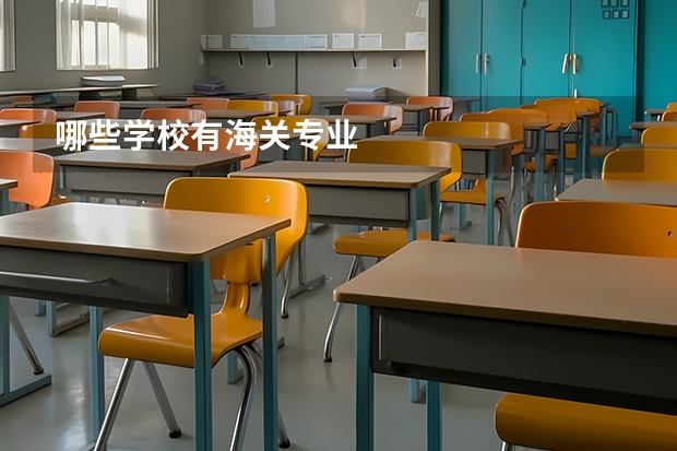 哪些学校有海关专业
