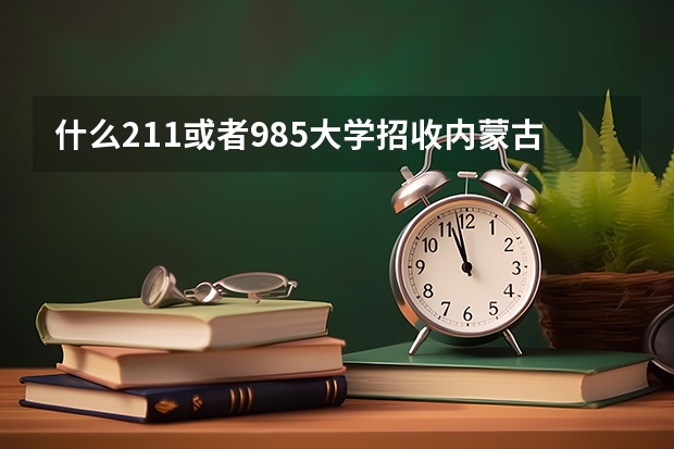 什么211或者985大学招收内蒙古广告学专业的学生？