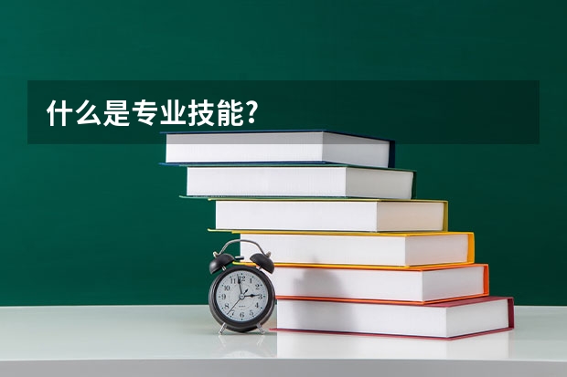 什么是专业技能?