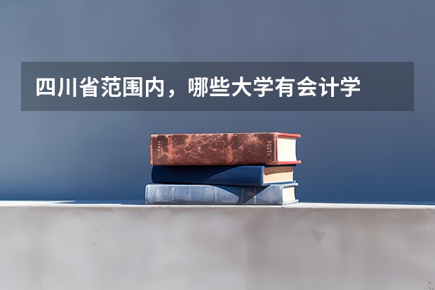 四川省范围内，哪些大学有会计学