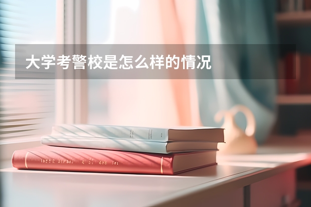大学考警校是怎么样的情况