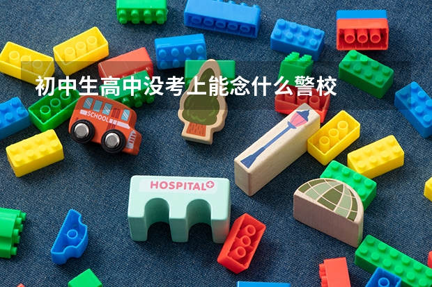 初中生高中没考上能念什么警校